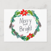 Merry en Bright Briefkaart (Voorkant)