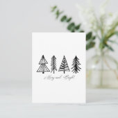 Merry en Bright Briefkaart (Staand voorkant)