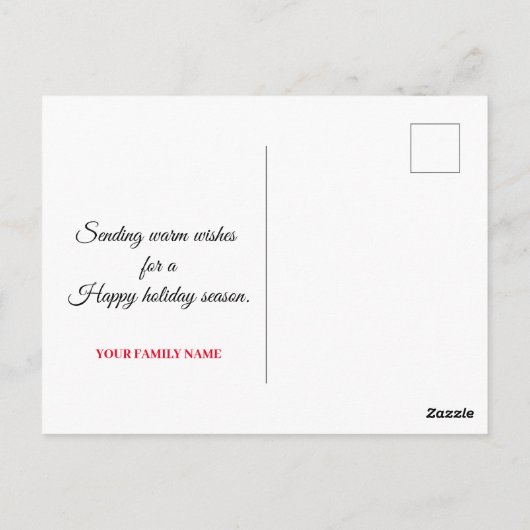 Merry en Bright Briefkaart (Achterkant)