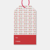 Merry en Bright Cadeaulabel (Voorkant)