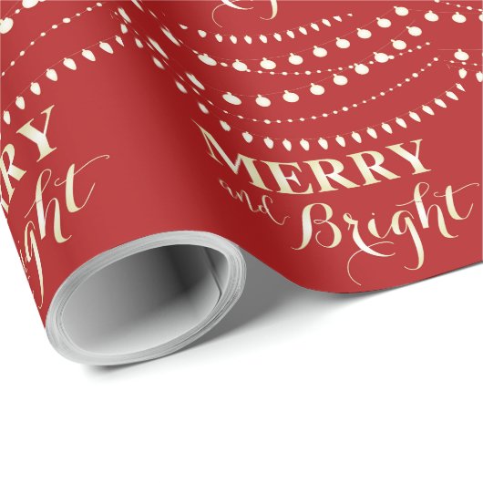 Merry en Bright Cadeaupapier (Rol Hoek)
