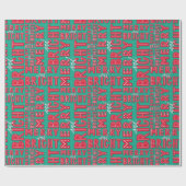 Merry en Bright Cadeaupapier (Vlak)