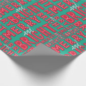 Merry en Bright Cadeaupapier (Hoek)