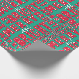Merry en Bright Cadeaupapier