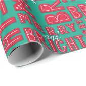 Merry en Bright Cadeaupapier (Rol Hoek)