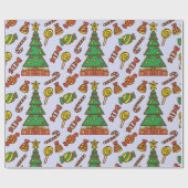 Merry en Bright Cadeaupapier (Vlak)