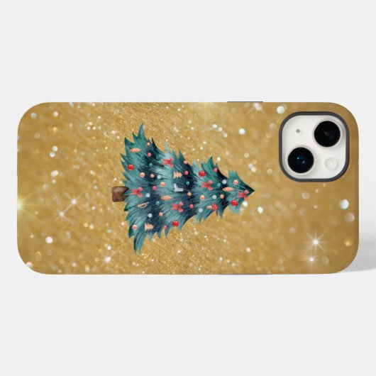 Merry en Bright Case-Mate iPhone Case (Achterkant (horizontaal))