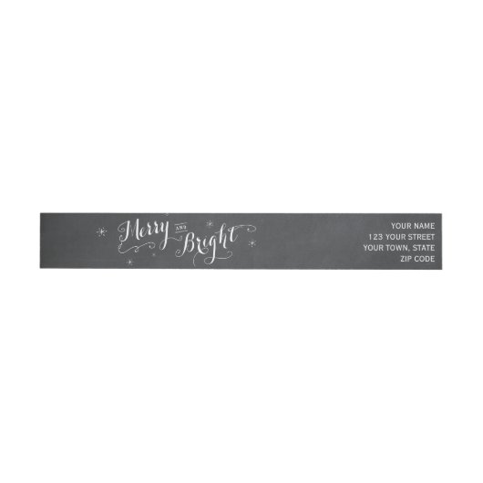 Merry en Bright - Chalkboard (Individueel)