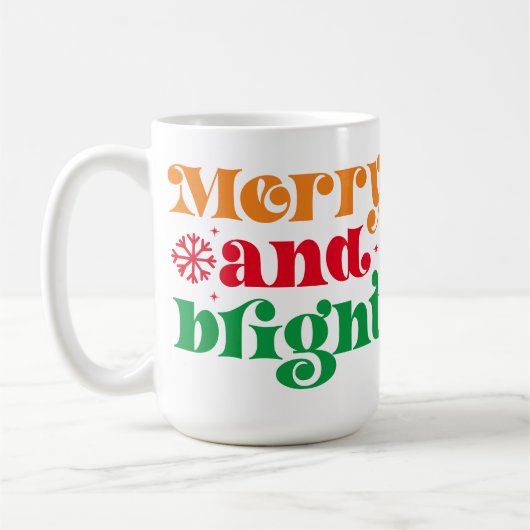 Merry en Bright Coffee-Mok Koffiemok (Links)