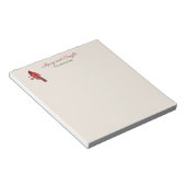 Merry en Bright Custom Cardinaal Notitieblok (Schuin)