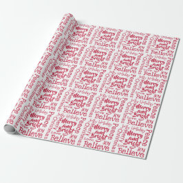 Merry en Bright en andere Gezegden met prettige ke Cadeaupapier