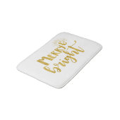 Merry en Bright Faux Gold Typografie Badmat (Gekanteld)