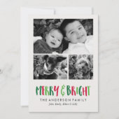 Merry en Bright Feestdagen Feestdagenkaart (Voorkant)