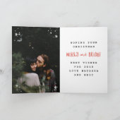 MERRY EN BRIGHT FEESTDAGEN KAART (Binnen)