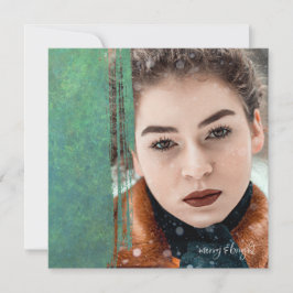 Merry en Bright Feestdagenkaart