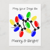Merry en Bright Feestdagenkaart (Voorkant)