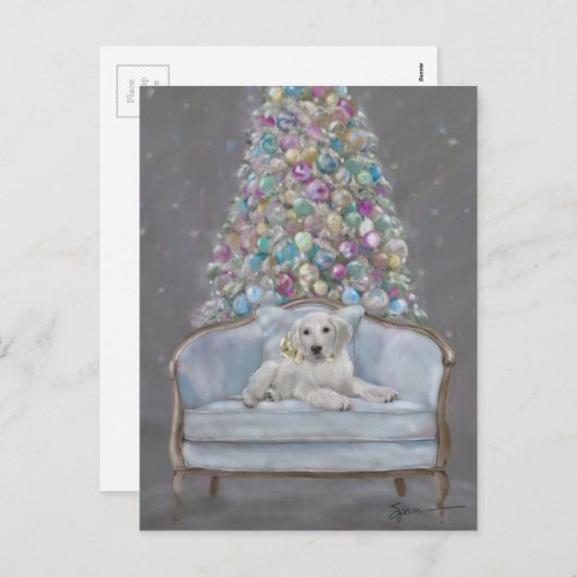 Merry en Bright Feestdagenkaart (Voorkant / Achterkant)