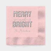 Merry en Bright Folie Servetten (Voorkant)