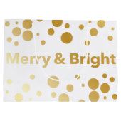 Merry en Bright Gift Bag Large Cadeautasje (Achterkant)