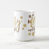 Merry en Bright - Golden kerstMok Koffiemok (Center)