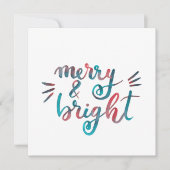 Merry en bright - groen en rood (Voorkant)