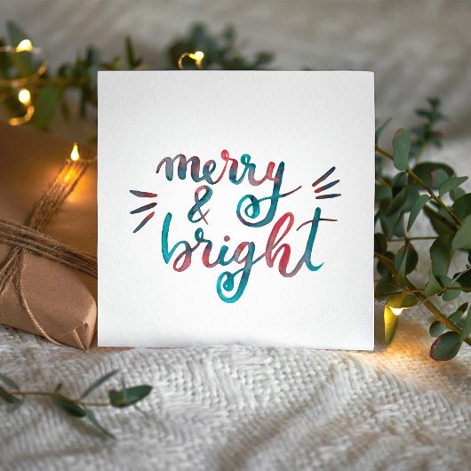 Merry en bright - groen en rood