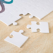 Merry en bright - groen en rood legpuzzel (Zijkant)