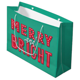 Merry en Bright Groot Cadeauzakje