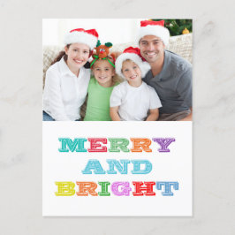 MERRY en BRIGHT Holiday Briefkaart