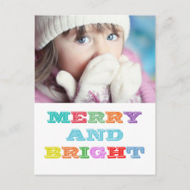 MERRY en BRIGHT Holiday Briefkaart