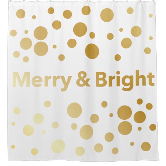 Merry en Bright Holiday Shower Douchegordijn (Voorkant)