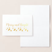 Merry en Bright Holly Sprigs Folie Kaarten (Display)