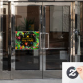 Merry en Bright! "Inspiron" Windows Cling Raamsticker (Kantoordeur)