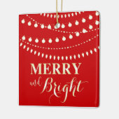 Merry en Bright Keramisch Ornament (Links)