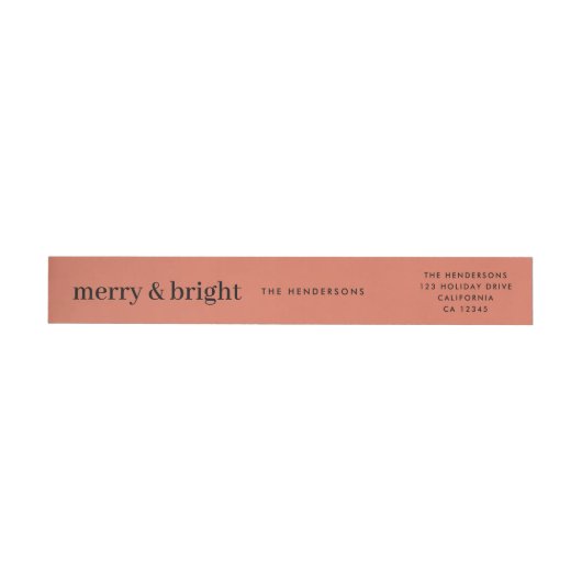 Merry en Bright | Kerstadres (Individueel)
