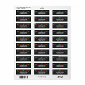 Merry en Bright kerstlampbord Etiket (Full Sheet)