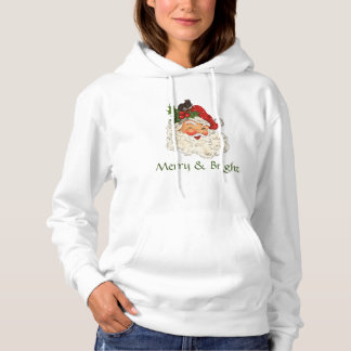 Merry en Bright kerstman Hoodie
