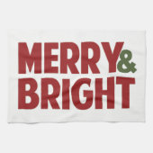 Merry en Bright Kitchen Towel Theedoek (Horizontaal)