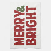 Merry en Bright Kitchen Towel Theedoek (Verticaal)