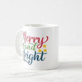 Merry en Bright Koffiemok (Voorkant links)