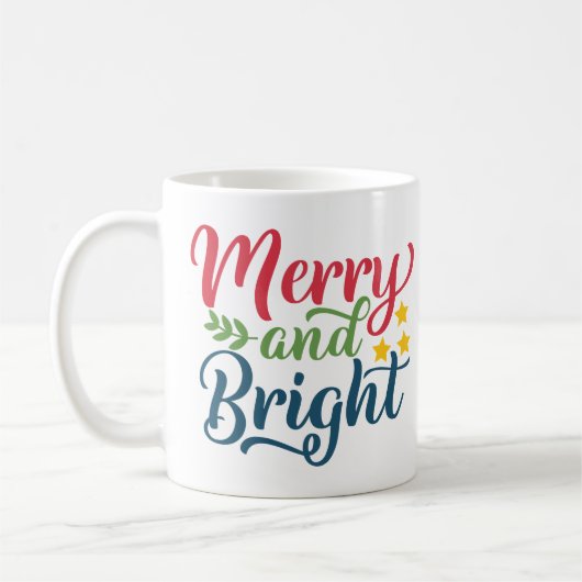 Merry en Bright Koffiemok (Links)