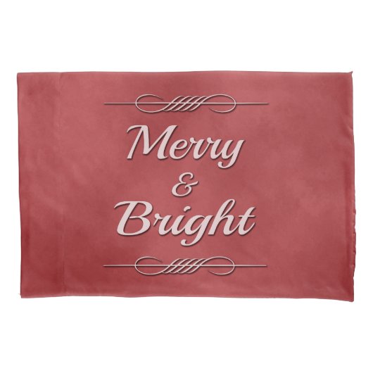 Merry en Bright Kussensloop (Voorkant)