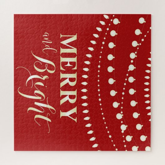 Merry en Bright Legpuzzel (Horizontaal)