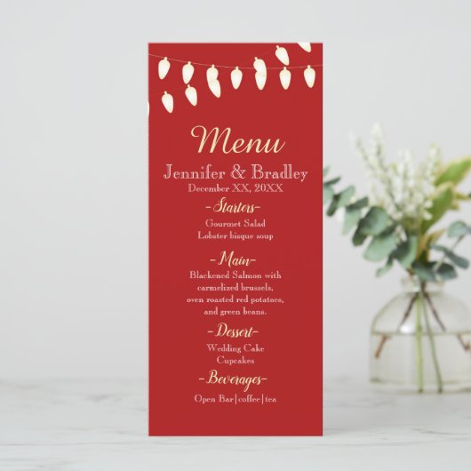 Merry en Bright Menu (Staand voorkant)
