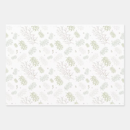 Merry en Bright met Mistletoe Inpakpapier Vel (Voorkant 3)