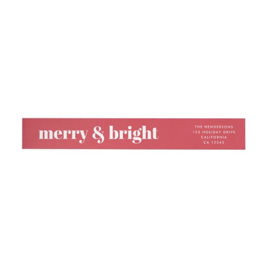 Merry en Bright | Modern kerstrood (Individueel)