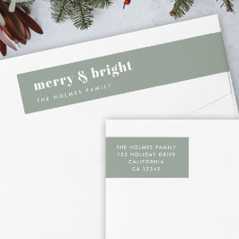 Merry en Bright | Moderne minimale kerstgroen