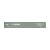 Merry en Bright | Moderne minimale kerstgroen (Individueel)
