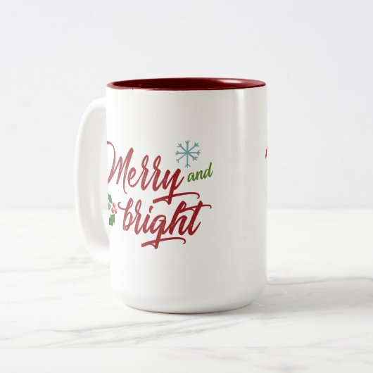 Merry en Bright Mok (Voorkant links)