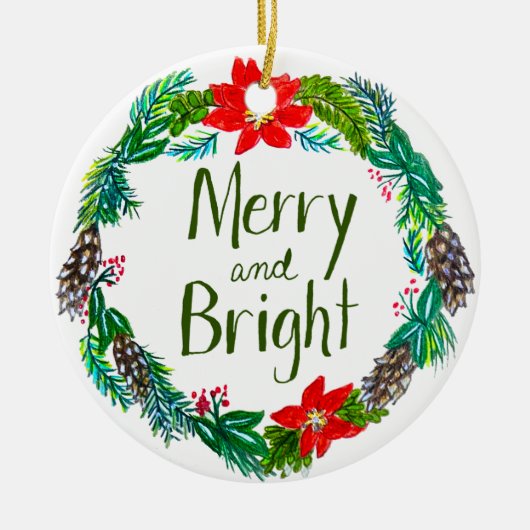 Merry en Bright Ornament (Voorkant)